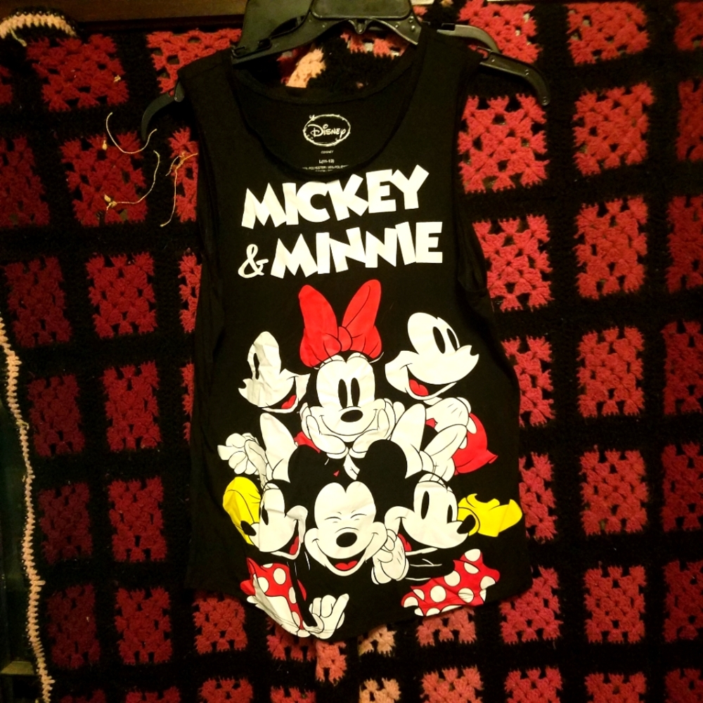 Mickey & Minnie Disney Womens tank top size L